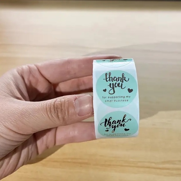 500pcs/Roll~ Thank You Stickers - Picture 5 of 7